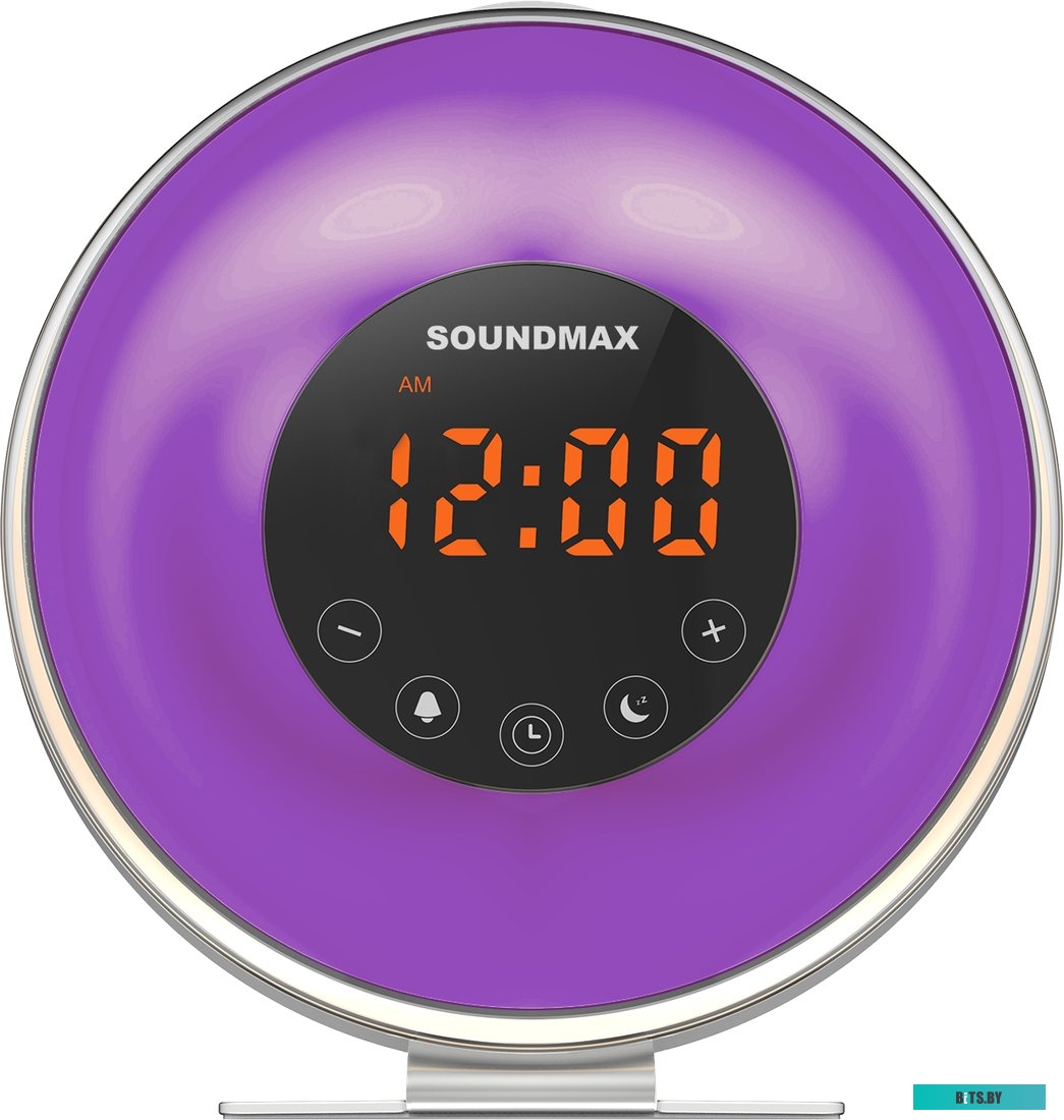 SM-1596 Радиочасы Soundmax SM-1596 (белый) Тип дисплея светодиодный / Высота символов 0,8' (2 см) / Индикация дисплея янтарная / Режимы яркости диспле