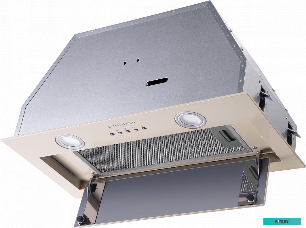 КА-00014013 Встраиваемая вытяжка MAUNFELD Crosby Power 50, управление кнопочное, нержавеющая сталь [ка-00014013]
