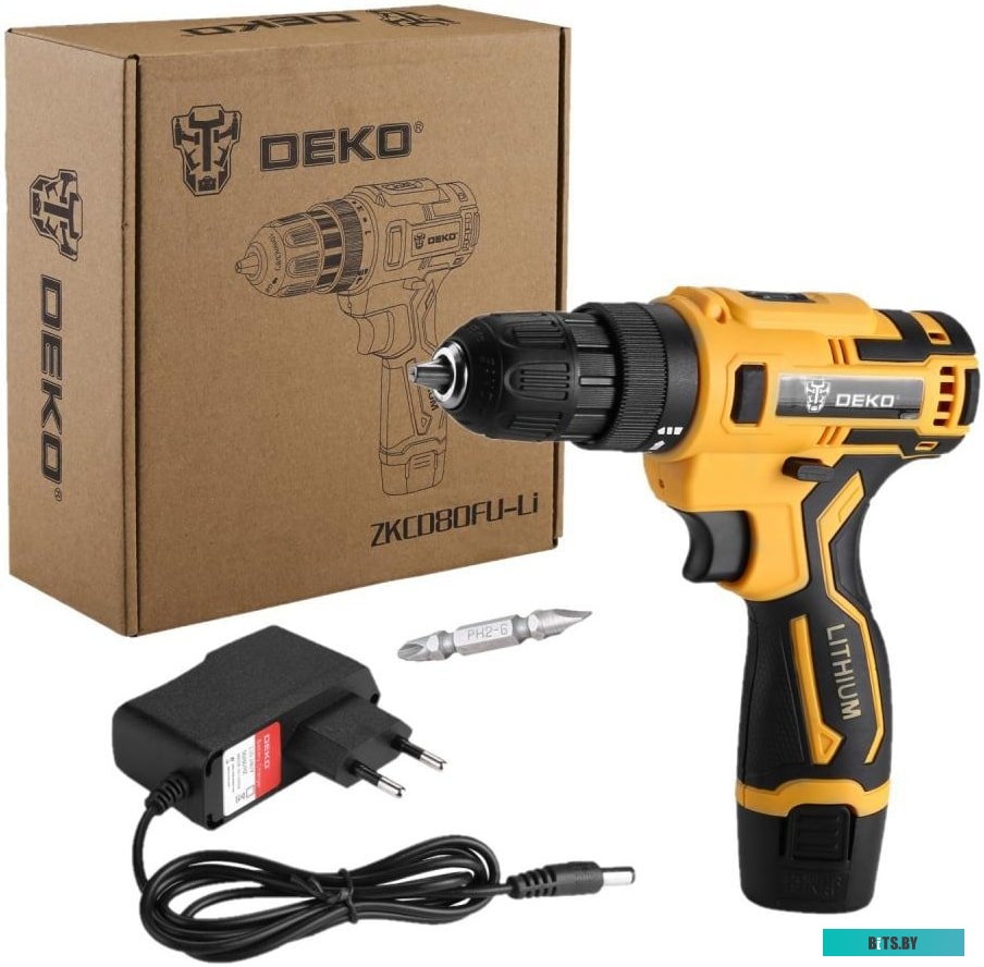 Дрель-шуруповерт Deko ZKCD80FU-Li SET 1 063-4127 (с 1-им АКБ)