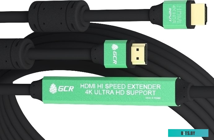 GCR-54747 GCR Удлинитель 1.5m USB AM/AF крепление под винт, черный, GCR-54747