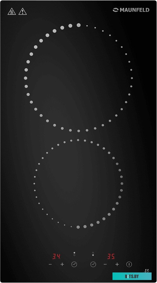 КА-00021772 Электрическая варочная панель MAUNFELD CVCE292PBK,  Hi-Light,  независимая,  черный