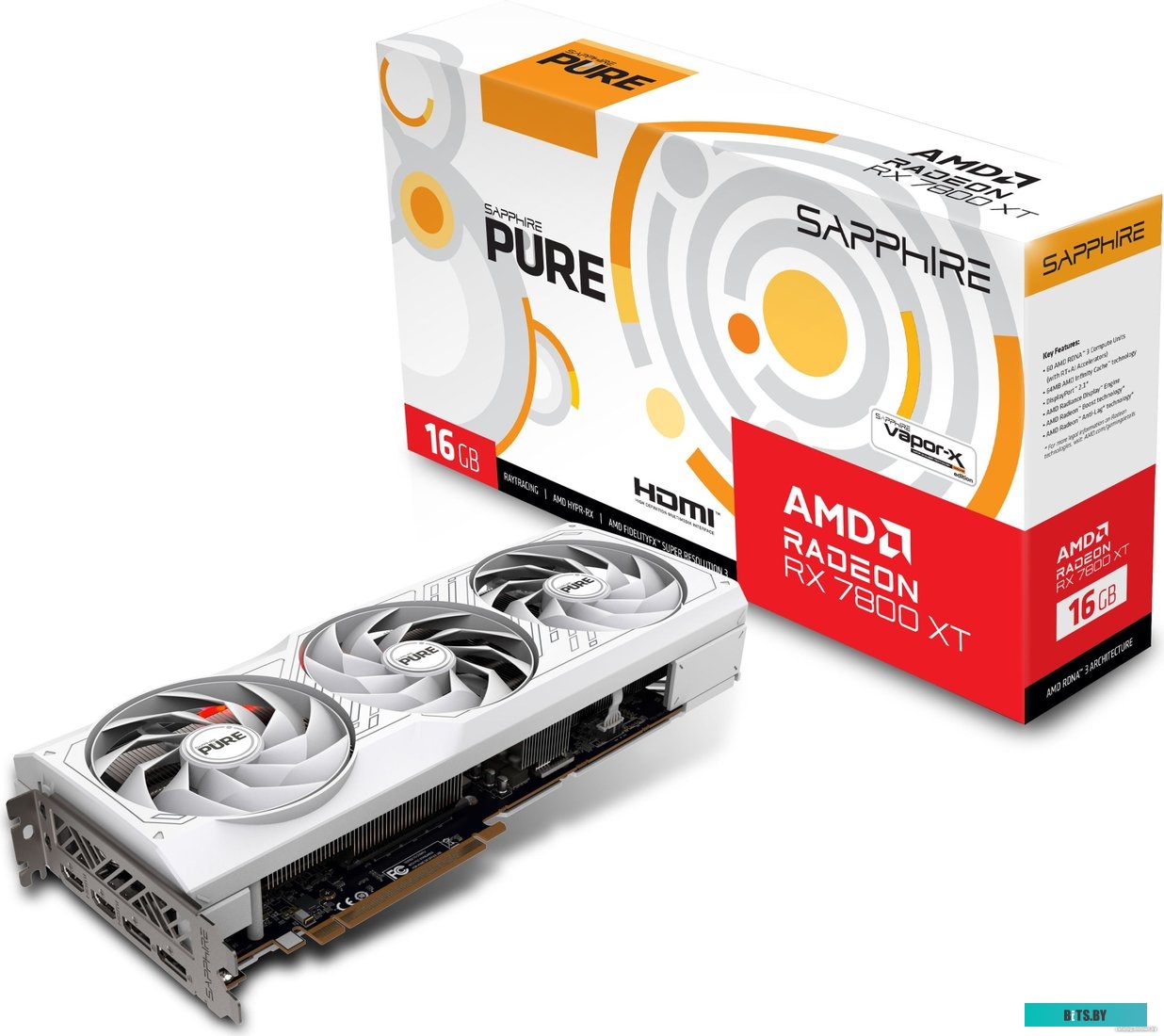 Видеокарта Sapphire Pure AMD Radeon RX 7800 XT 11330-03-20G