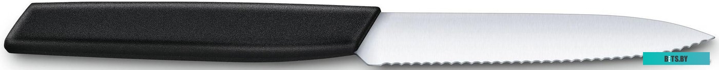 6.9003.10W Нож кухонный Victorinox Swiss Modern, универсальный, 100мм, заточка серрейтор, стальной, черный [6.9003.10w]