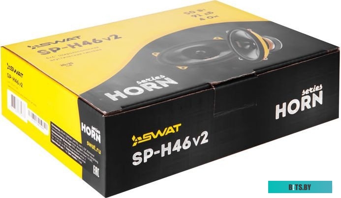 SWAT SP-H46V2 Колонки автомобильные Swat Horn SP-H46v2 (без решетки) 220Вт 91дБ 4Ом 10x15см (4x6дюйм) (ком.:2кол.) широкополосные однополосные