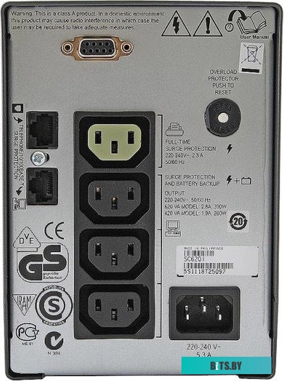 Источник бесперебойного питания (ИБП) APC Smart-UPS SC 620VA (SC620I)