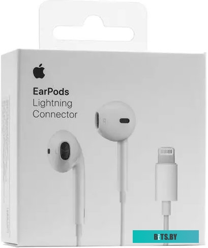 Наушники (Гарнитура) Apple EarPods с разъёмом Lightning [MMTN2ZM/A]