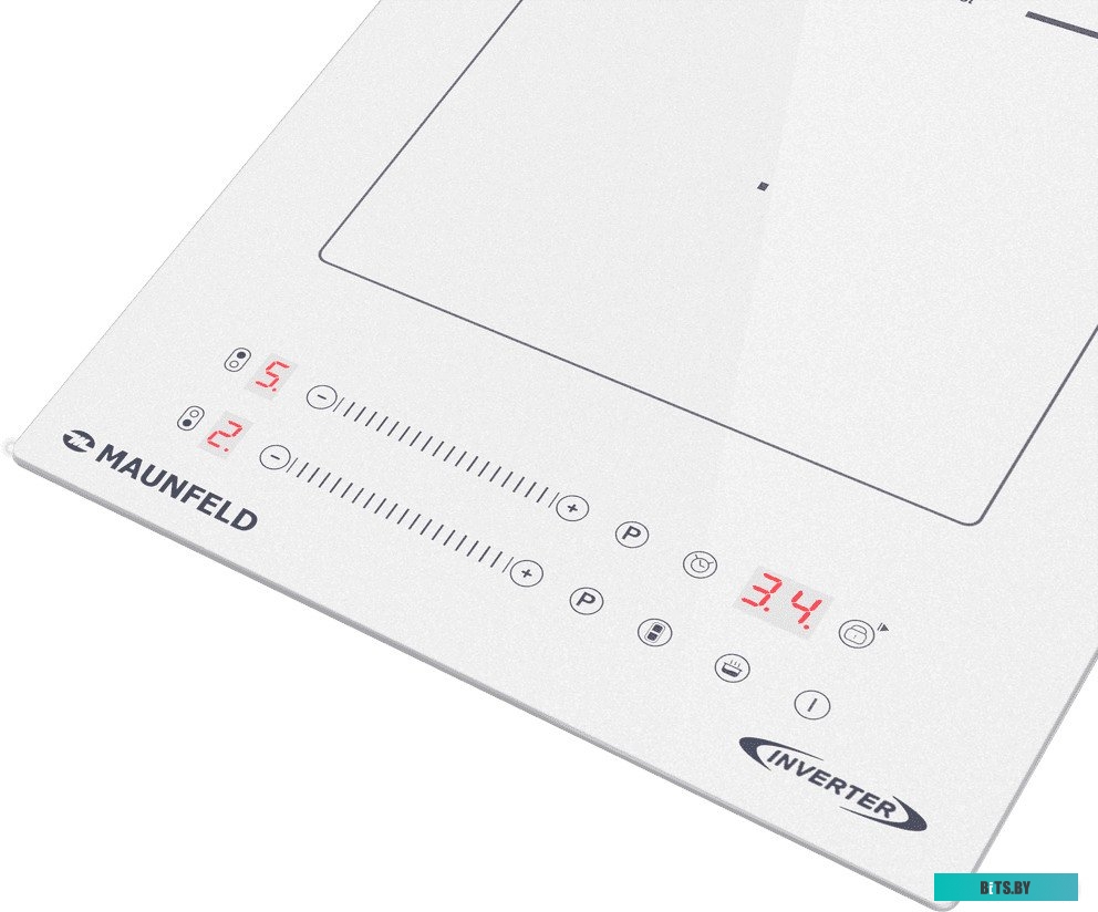 CVI292S2BWH Inverter Индукционная варочная панель/ Индукционная варочная панель, домино, Flex Zone и Booster, слайдерное управление, мощность конфорок