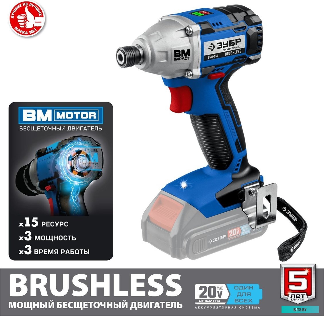 Зубр Профессионал GVB-250 (без АКБ)