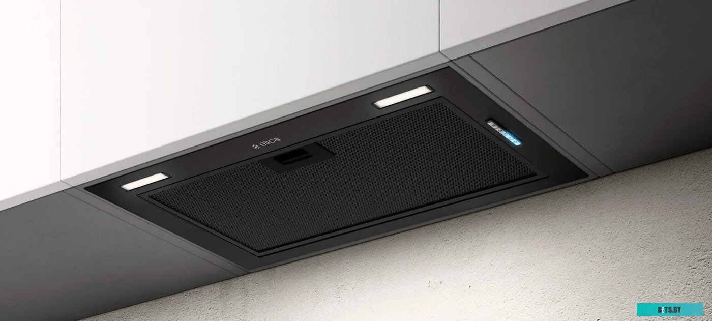 FOLD BL MAT/A/52-PRF0181960 Встраиваемая вытяжка/ 52 см, 1050 м3/ч, отвод/рециркуляция, черный цвет