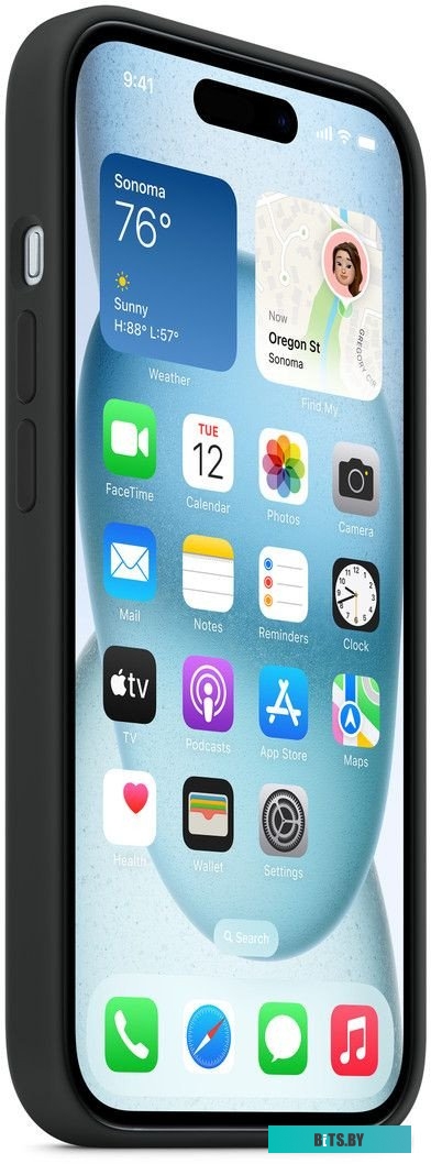 Apple MagSafe Silicone Case для iPhone 15 Plus (черный)