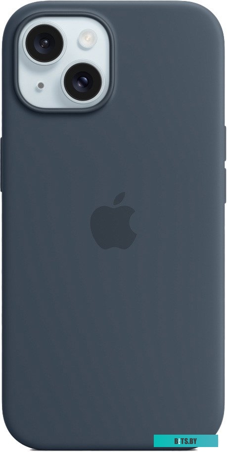 Apple MagSafe Silicone Case для iPhone 15 (синий шторм)