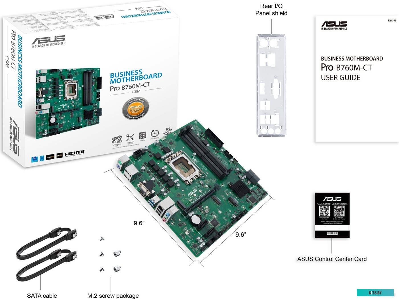 Материнская плата ASUS Pro B760M-CT-CSM B0BR8YT3ZX