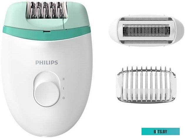 BRE245/00 Эпилятор Philips BRE245/00 скор.:2 насад.:2 от электр.сети белый/мятный