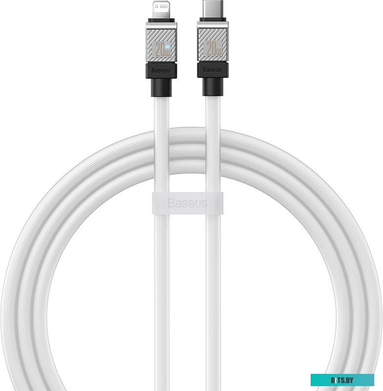 Кабель Baseus CoolPlay Series USB Type-C - Lightning (1 м, белый)