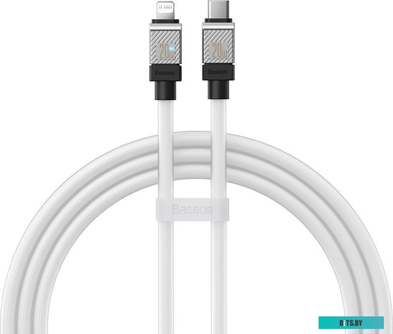 Кабель Baseus CoolPlay Series USB Type-C - Lightning (1 м, белый)