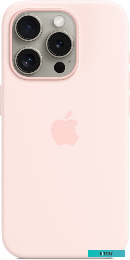 Apple MagSafe Silicone Case для iPhone 15 Pro (светло-розовый)
