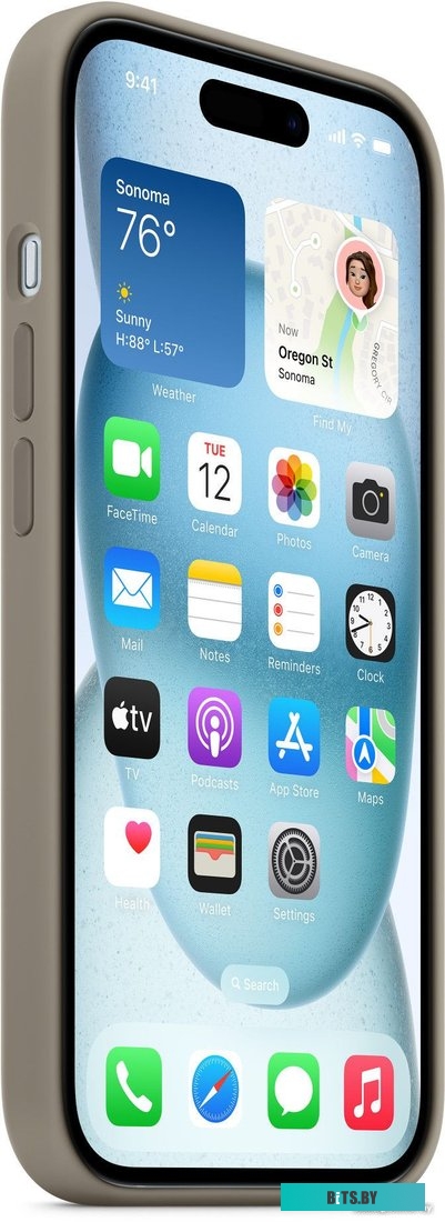 Apple MagSafe Silicone Case для iPhone 15 Plus (глина)