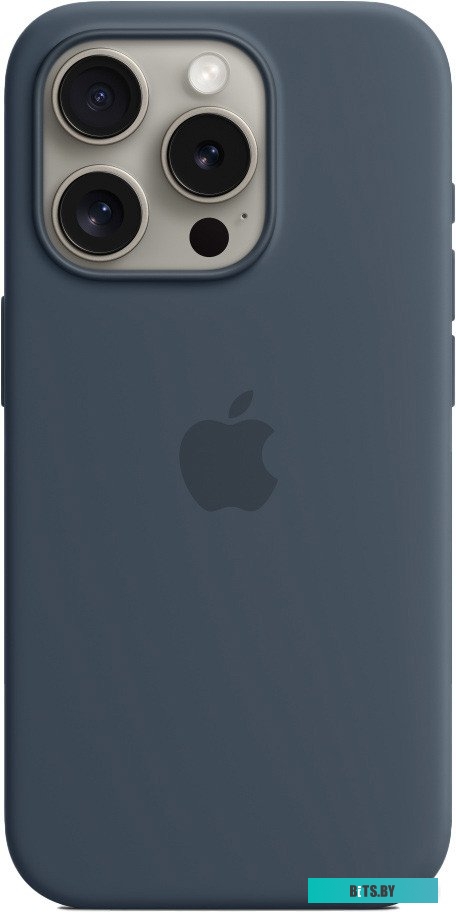 Apple MagSafe Silicone Case для iPhone 15 Pro (синий шторм)