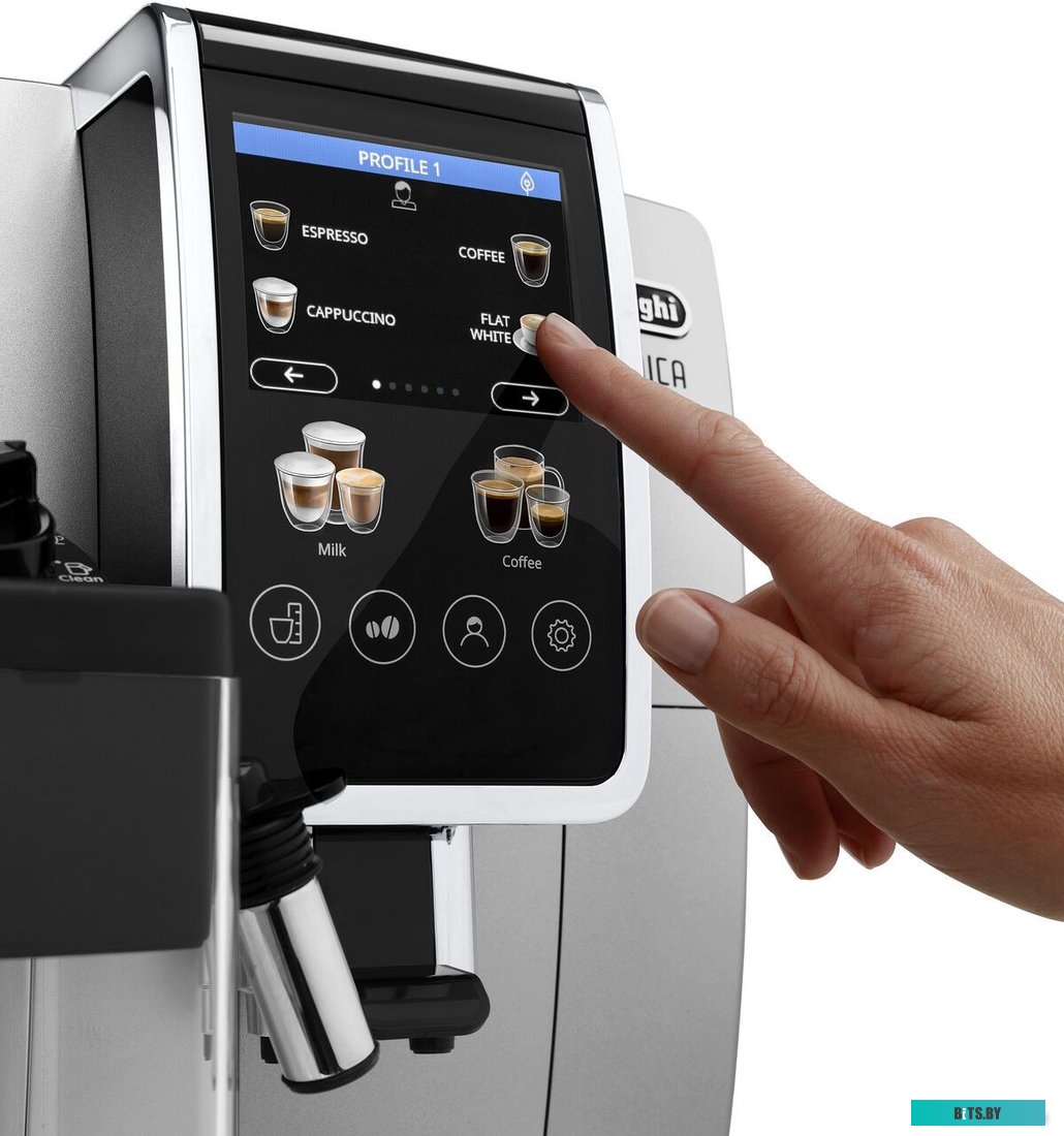 Кофемашина DeLonghi Dinamica Plus ECAM380.85.SB ,  серебристый/черный