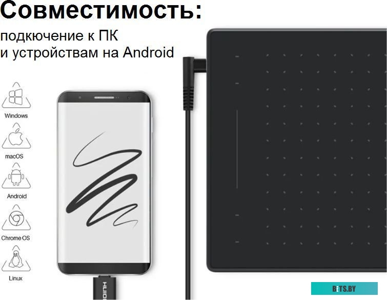 Графический планшет Huion Inspiroy RTM-500 (черный)