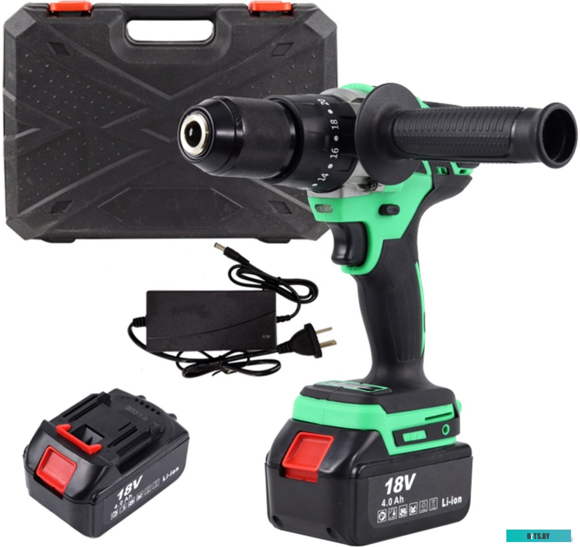 Ударная дрель-шуруповерт Zitrek Green Impact 18V 063-4045 (с 2-мя АКБ, кейс)