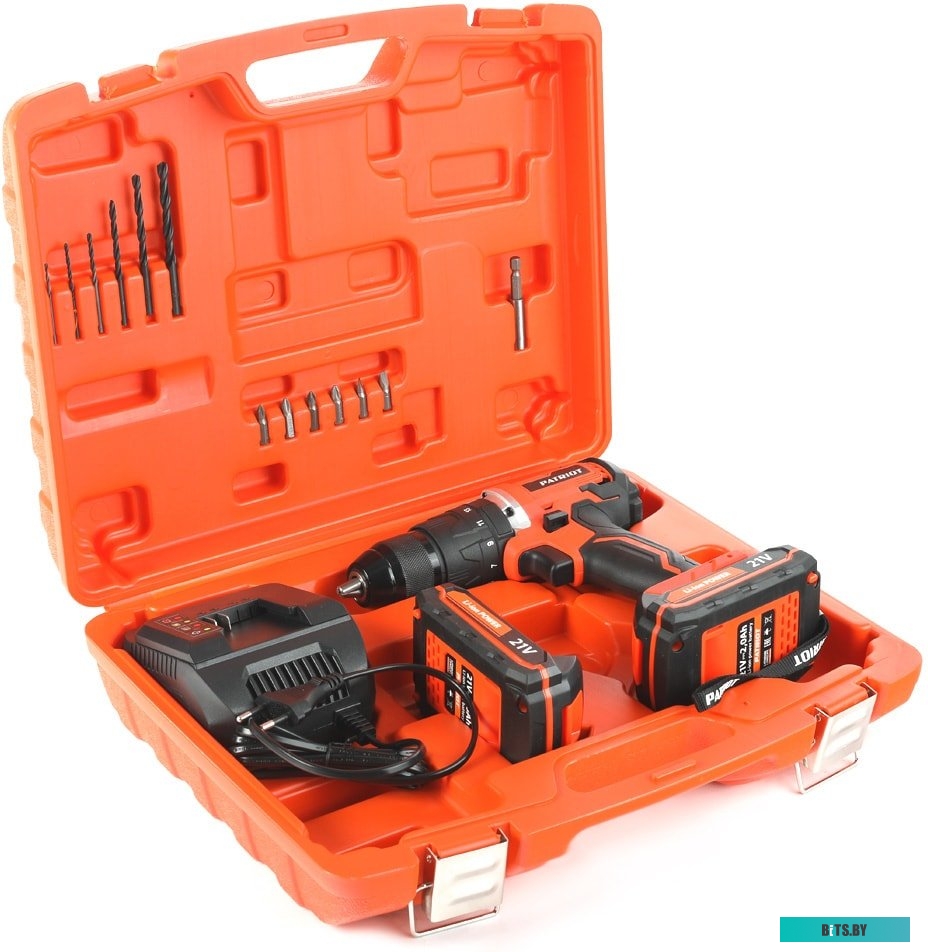 Ударная дрель-шуруповерт Patriot BR 210UES-h 180301555 (с 2-мя АКБ, кейс)