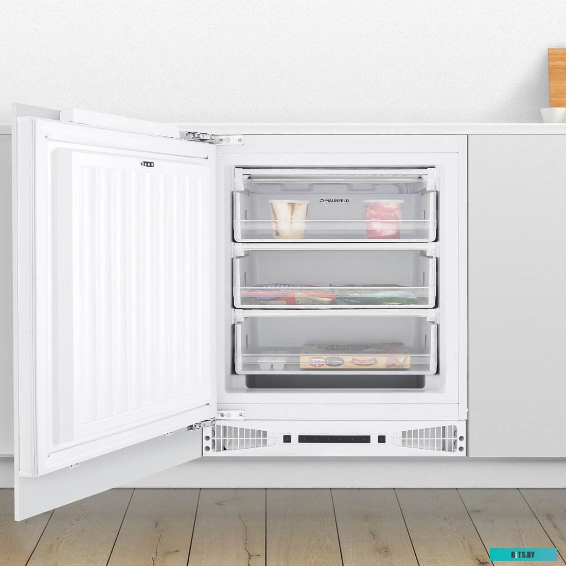 УТ000010975 Холодильник двухкамерный MAUNFELD MFF185NFB No Frost, черный