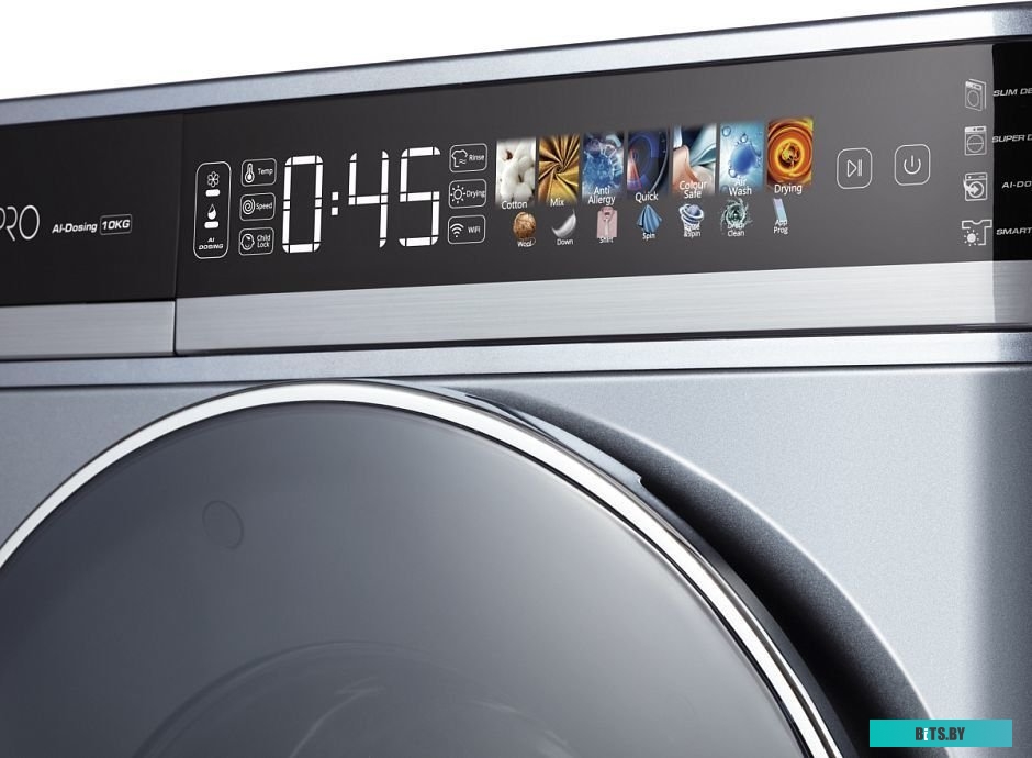 WD10FT-B6E Стиральная машина VIOMI Master 2 Pro, с фронтальной загрузкой, 10кг, 1400об/мин, с сушкой, инверторная