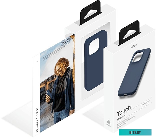 uBear Touch Mag для iPhone 15 Pro (темно-синий)
