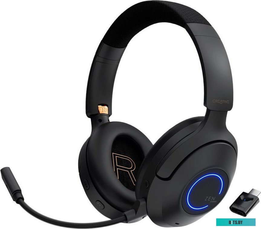 Гарнитура мониторные Creative Zen Hybrid Pro CLASSIC 1.2м черный беспроводные bluetooth оголовье (51EF1040AA001)