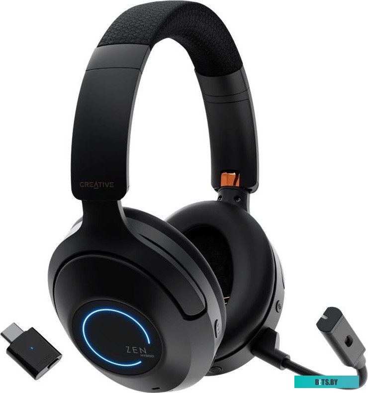 Гарнитура мониторные Creative Zen Hybrid Pro CLASSIC 1.2м черный беспроводные bluetooth оголовье (51EF1040AA001)