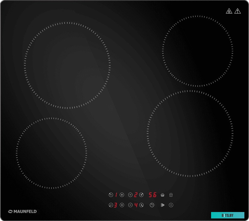 КА-00022305 Электрическая варочная панель MAUNFELD CVCE594STBK,  Hi-Light,  независимая,  черный