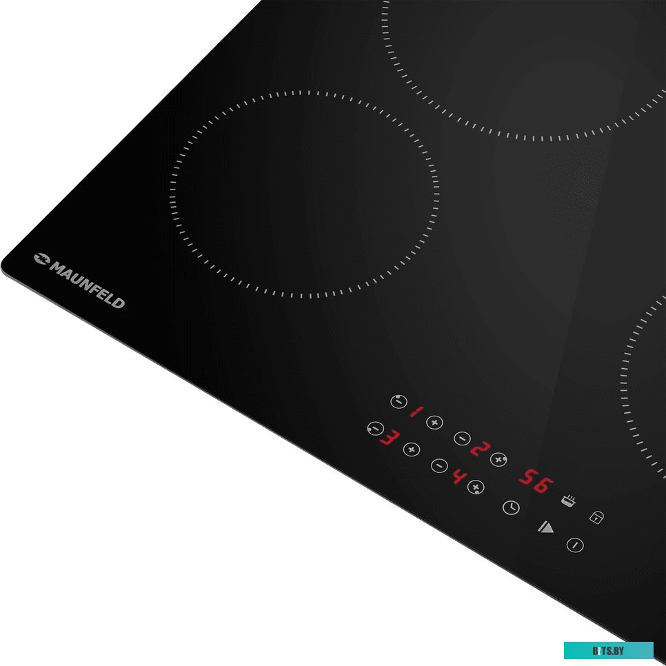 КА-00022305 Электрическая варочная панель MAUNFELD CVCE594STBK,  Hi-Light,  независимая,  черный