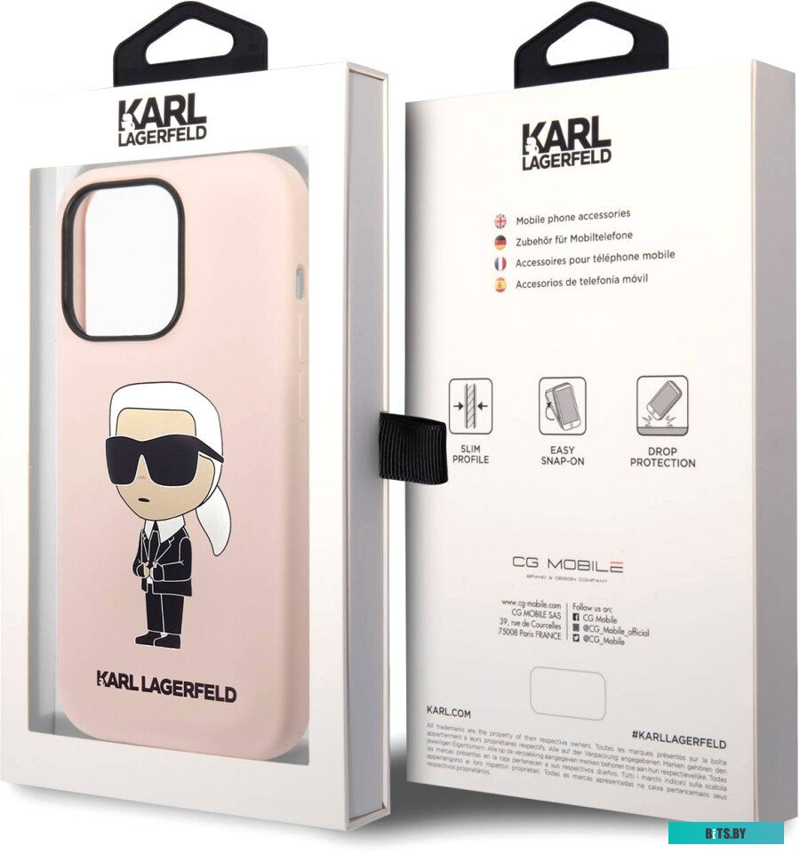 CG Mobile Lagerfeld для iPhone 14 Pro KLHMP14LSNIKBCP