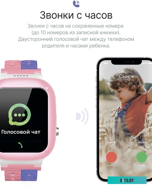 Умные часы детские Prolike PLSW18PN розовый