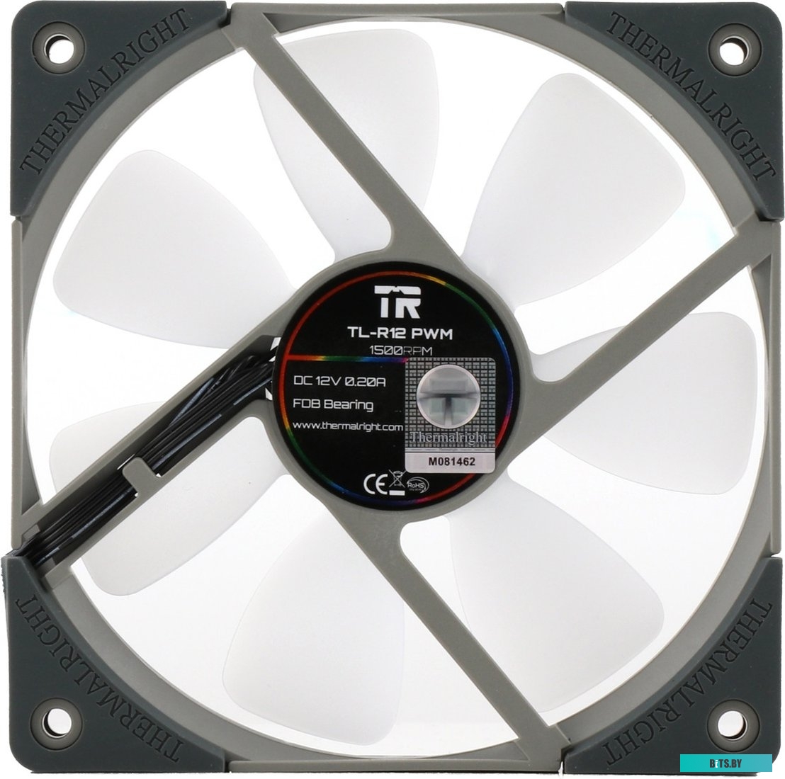TL-R12-B Вентилятор Thermalright TL-R12-B 120x120x25mm черный 4-pin 15-23dB 135gr Ret
