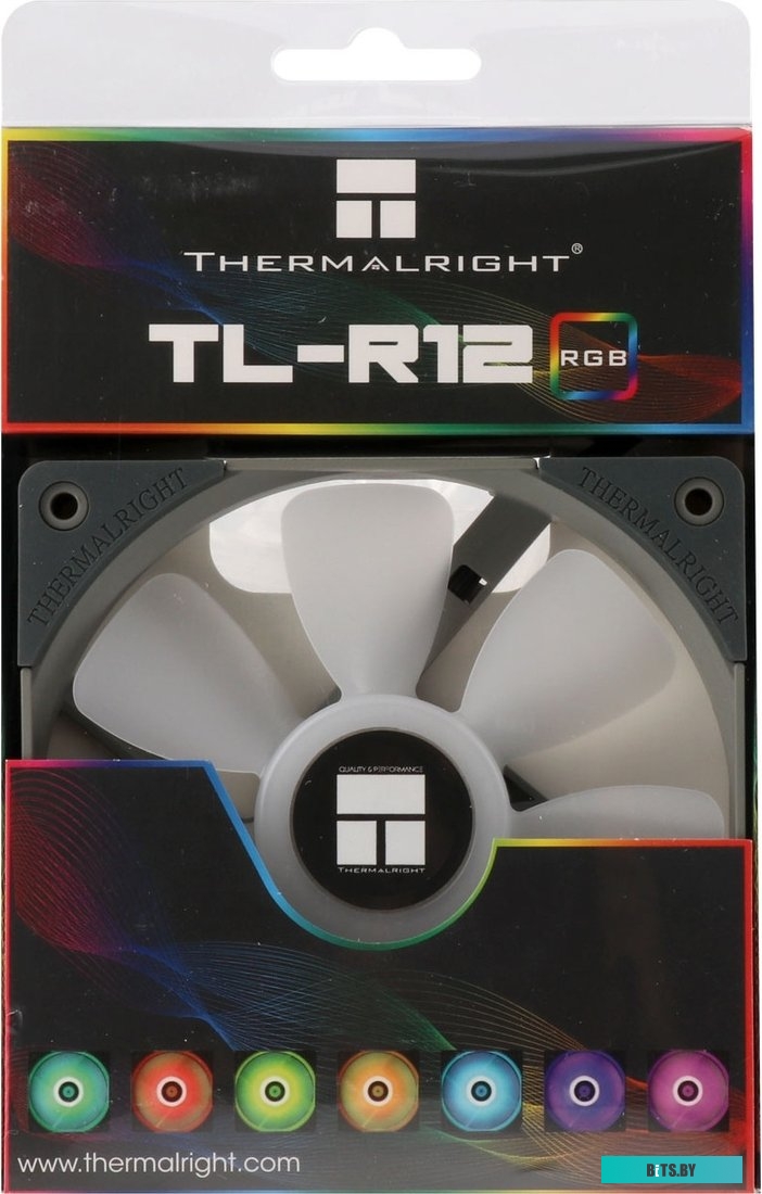 TL-R12-B Вентилятор Thermalright TL-R12-B 120x120x25mm черный 4-pin 15-23dB 135gr Ret