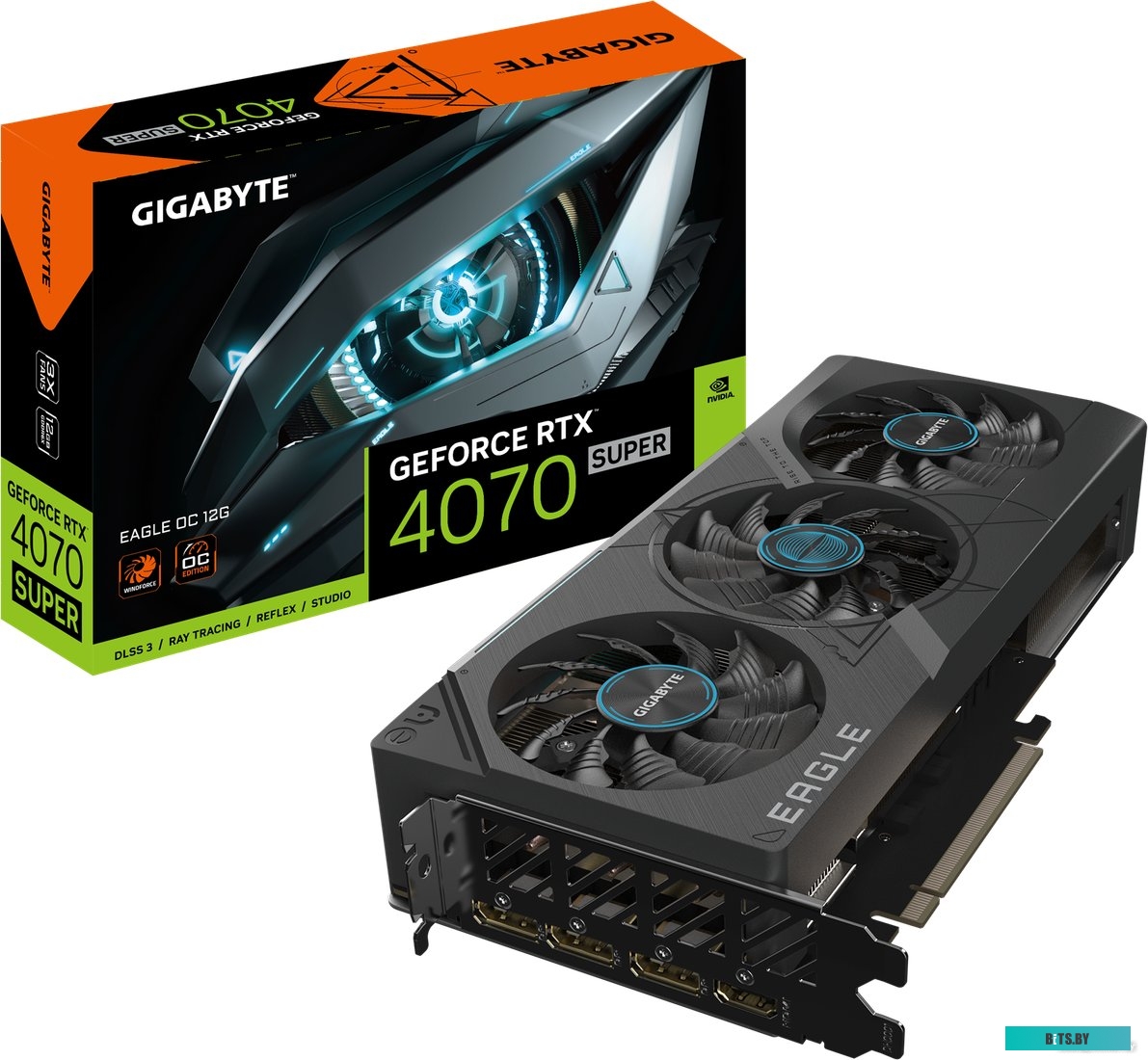 Видеокарта Gigabyte GeForce RTX 4070 Super Eagle OC 12G GV-N407SEAGLE OC-12GD