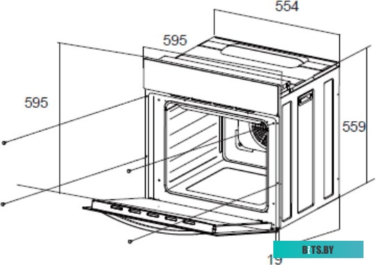 КА-00015450 Духовой шкаф Электрический Maunfeld EOEC.566TB черный