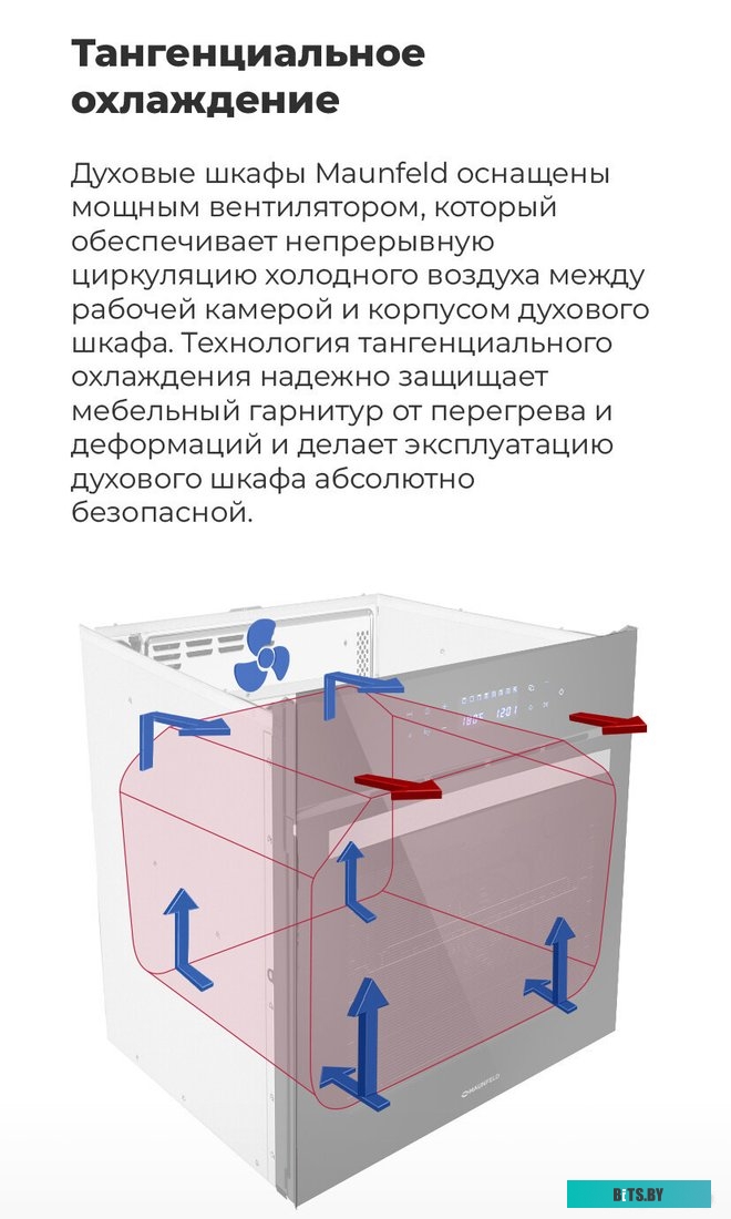 КА-00015450 Духовой шкаф Электрический Maunfeld EOEC.566TB черный