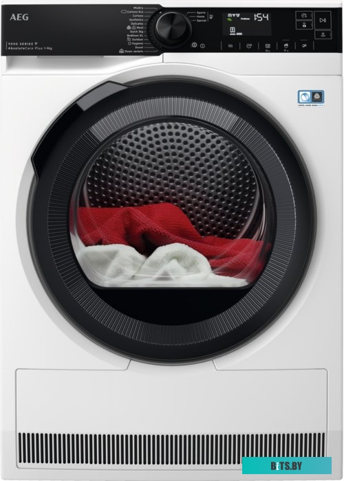 TR939M6CE Сушильная машина AEG 9000 TR939M6CE пан.англ. кл.энер.:A макс.загр.:9кг белый