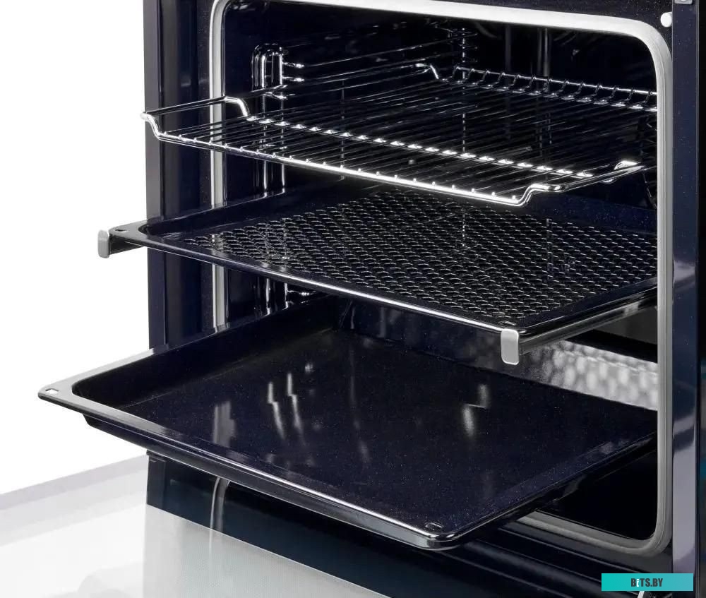 KSO 610 X Электрический духовой шкаф Kuppersberg/ 60 см, 80 л, High-Tech, 10 режимов, ПАР, Soft Close, телескопические направляющие, черный/нержавеюща