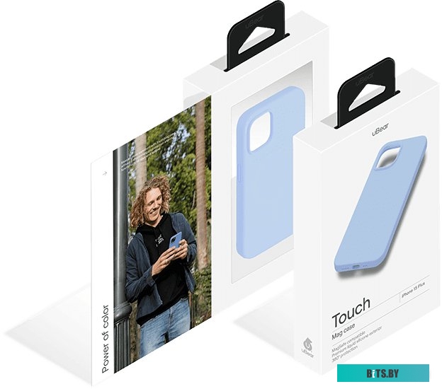 uBear Touch Mag для iPhone 15 Plus (голубой)