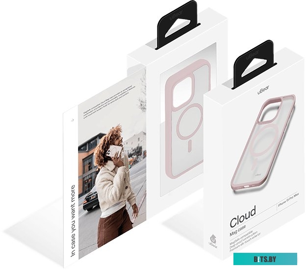 uBear Cloud Mag для iPhone 15 Pro (розовый)