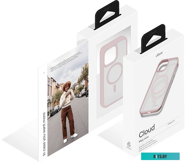 uBear Cloud Mag для iPhone 15 (розовый)