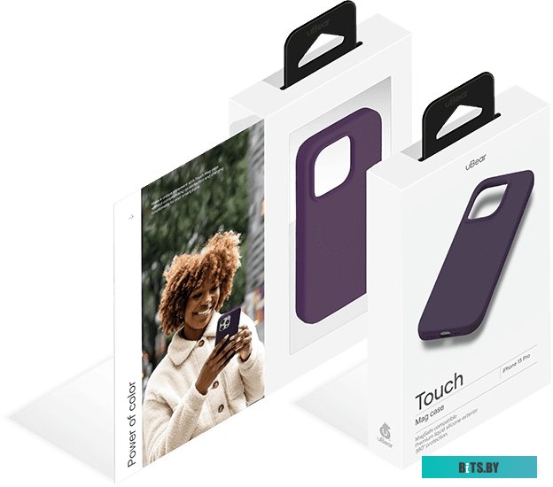 uBear Touch Mag для iPhone 15 Pro (темно-фиолетовый)