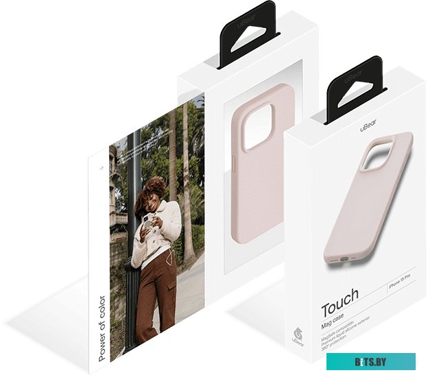 uBear Touch Mag для iPhone 15 Pro (розовый)