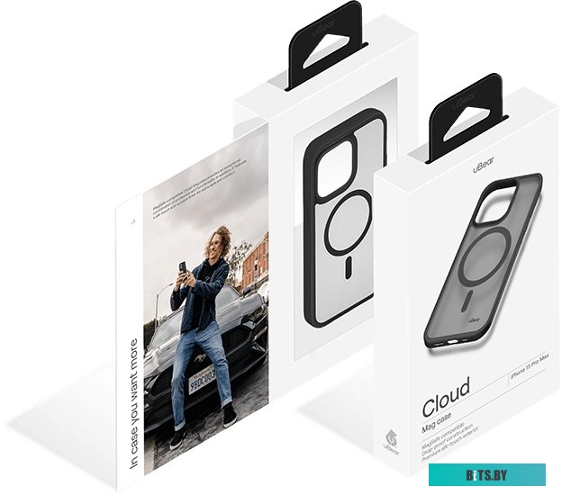 uBear Cloud Mag для iPhone 15 Pro (черный)