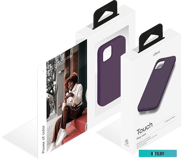 uBear Touch Mag для iPhone 15 Plus (темно-фиолетовый)