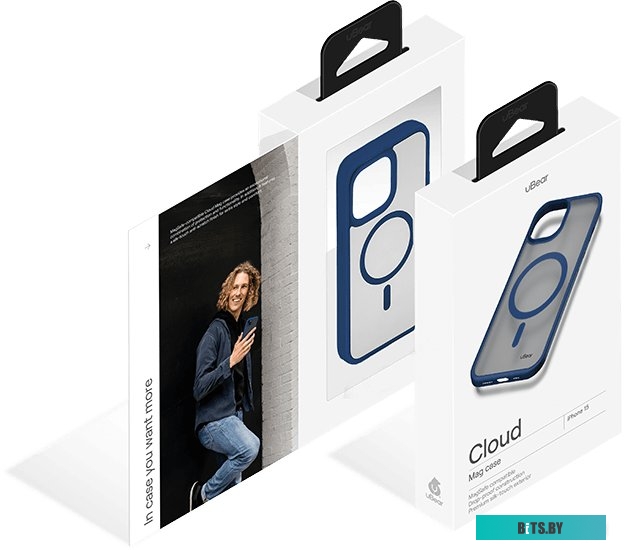 uBear Cloud Mag для iPhone 15 (синий)